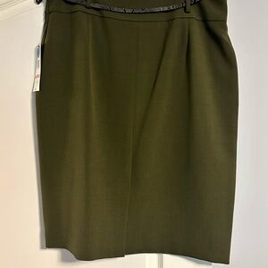 Evan Picone Green Pencil Skirt Knee-Length Work